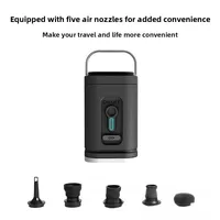 Pompe à air portable 1200 mA pour sacs de rangement et vêtements, mini-compresseur électrique sans fil pour matelas avec lampe 3