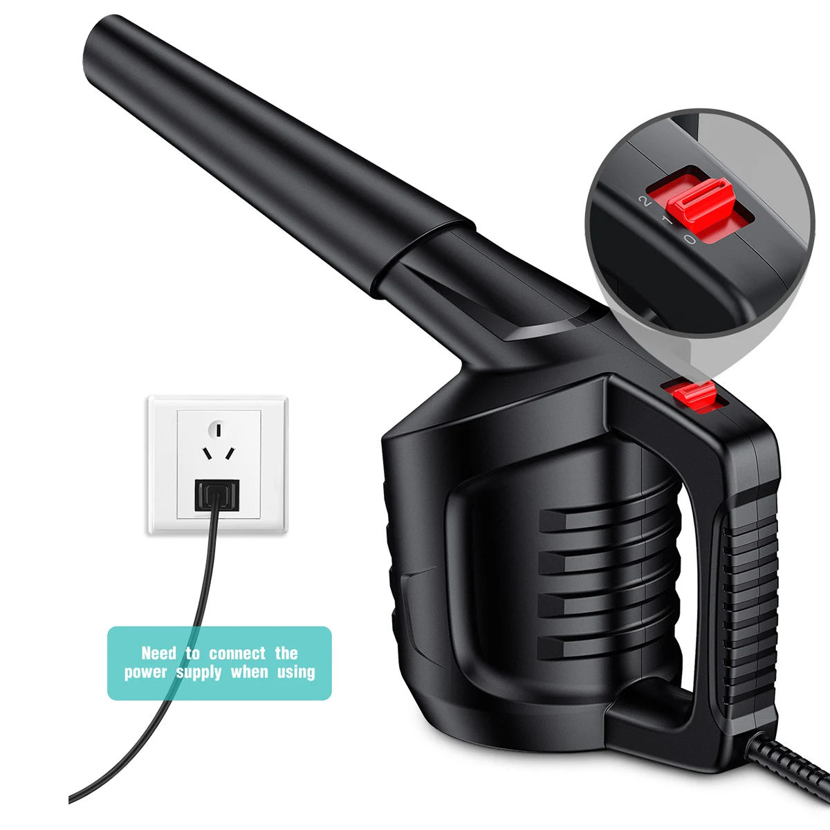 MECO ELEVERDE Multi-Use Electric Compressed Air Duster Blower for Cleaning Dust, Hairs, Crumbs, Scraps for Laptop, Computer