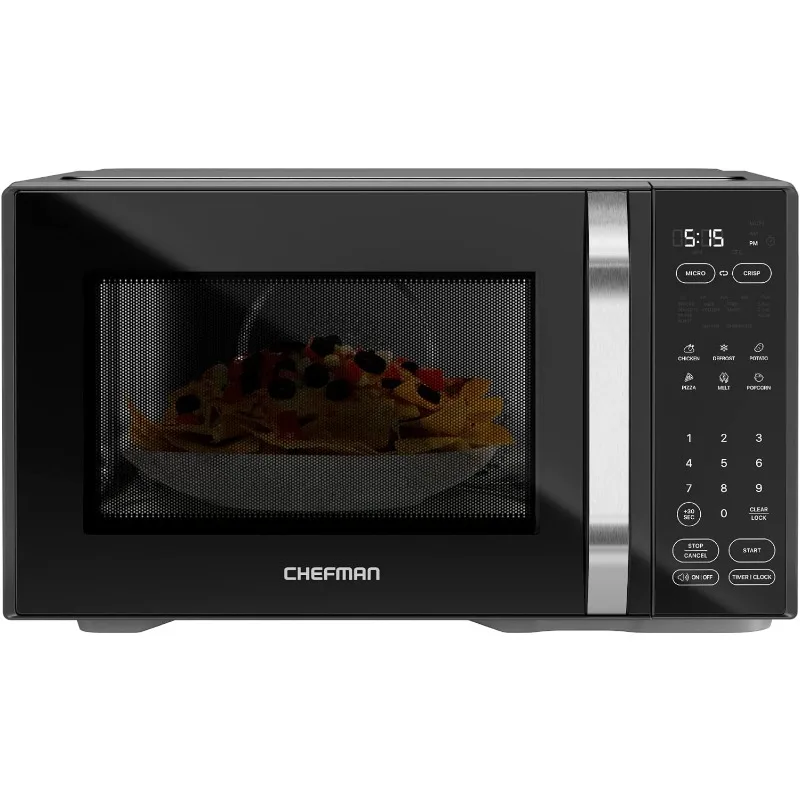 

Chefman MicroCrisp Countertop Digital Microwave Oven, Unique "Cook & Crisp" Power Combo,Dual-Cook 1000W Microwave