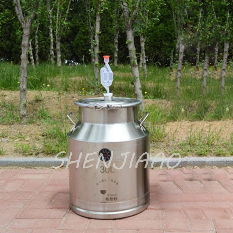 30L Stainless Steel Fermentation Liquor Barrel Home Brewing Fermentation Barrel Wine Fermentor Brew Wine Making Tools 1pc 4