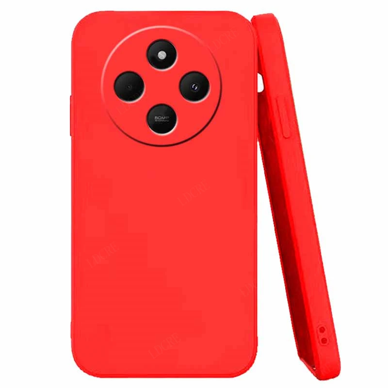 Liquid Silicone Shockproof Soft TPU Phone Case - Protective Bumper Cover (Black)