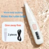 New Dog Paw Trimmer with LED Light Fully Waterproof Pet Hair Trimmer with LED Display Dog Clippers for Grooming 18mm Widen Blade 6