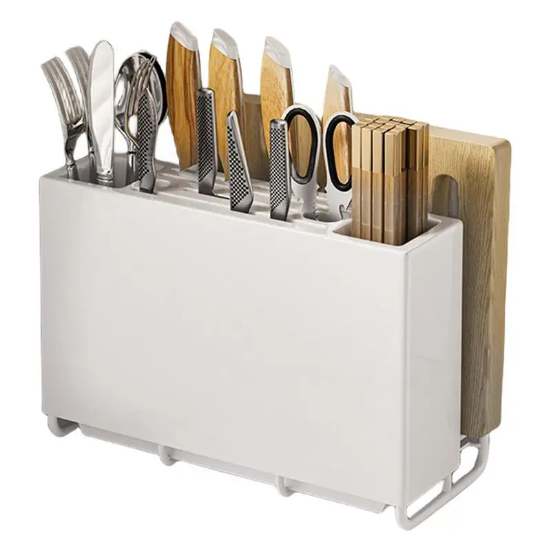 

Utensil Holder For Countertop Multifunctional utensils Holder knife spoons space saving storage rack Counter Utensil Organizer