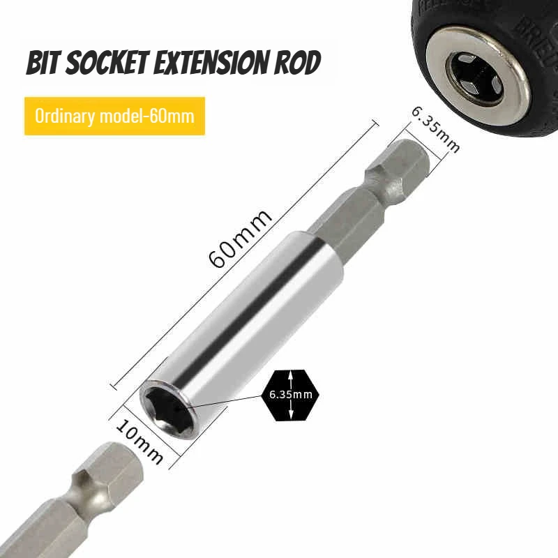 Long Extension Drill Bit Socket Set with Hex Handle, Magnetic Screwdriver Attachment for Power Drill Accessories, Ideal for