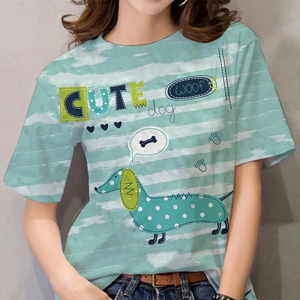 

Women Summer Short Sleeve Harajuku Femme T-Shirts Mujer Camisetas Elephant Digital 3D Printed O-Neck Tops T Shirt