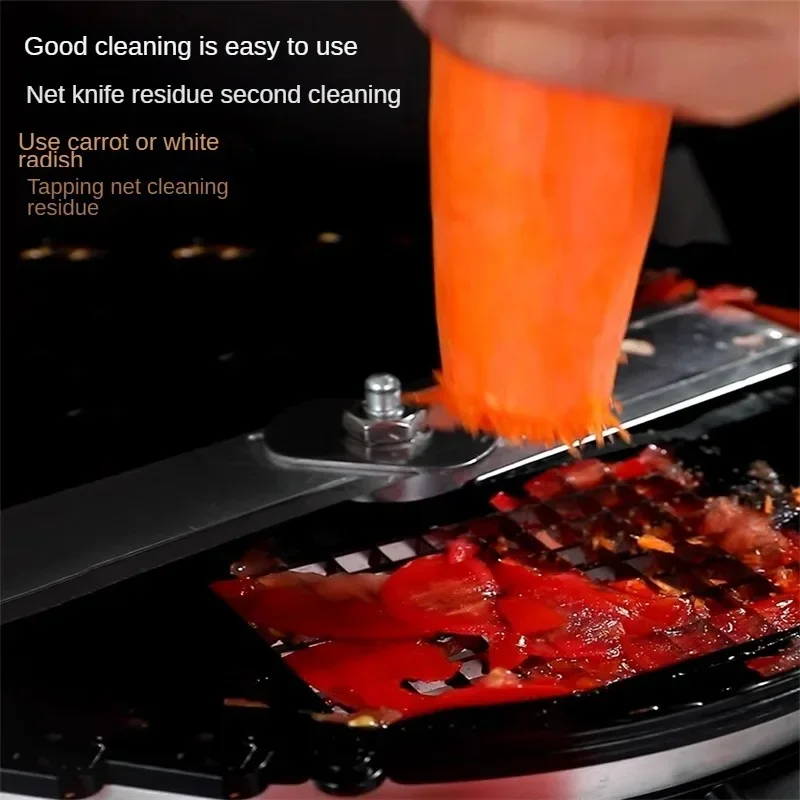 Electric Slicer Thickness Adjustable Restaurant Milk Tea Store Vegetable Cutter  Multi-function Commercial Dicing Machine 4