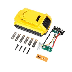 Battery Plastic Case+18650 Lithium Battery Protective Board for Dewalt 5-Cell Battery Tool Battery Case Kit