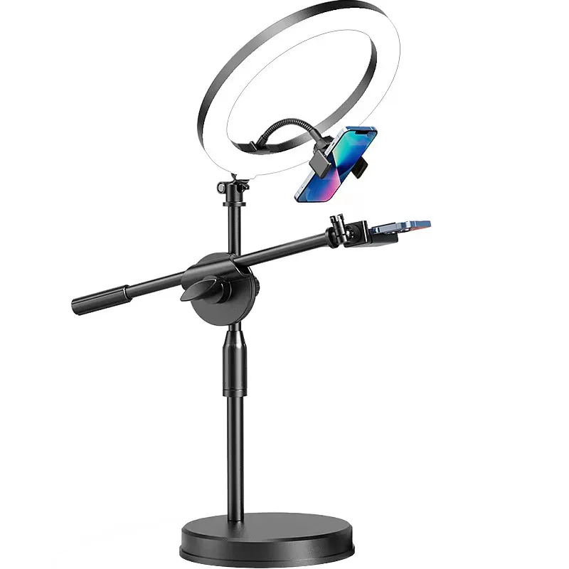 LED Selfie Ring Lamp Stand Light Phone Holder Photography Ring Light With Tripod Profession Desk Lamp For Nails Stand Lighting 2