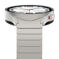 Luxury Titanium Color Stainless Steel Watch Band - Premium Metal Bracelet Strap for Watch 4 Classic (Titanium color)