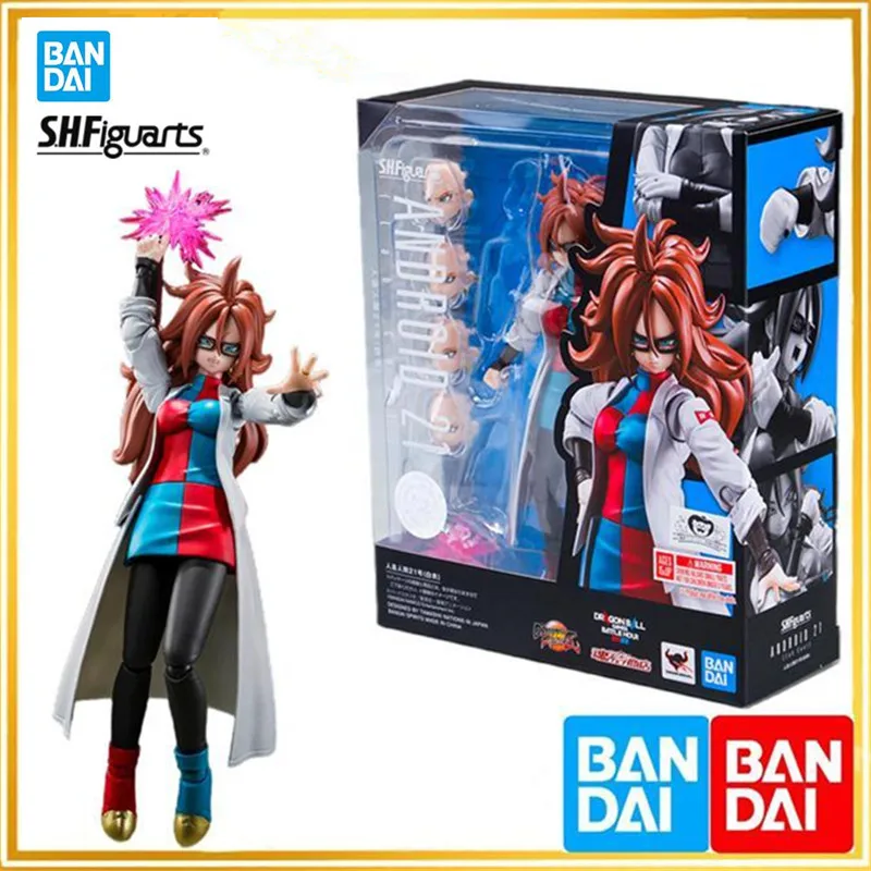 

In Stock Bandai Shfiguarts Android #21 Dragon Ball Original Fighters Dlc White Clothes Shf Action Figure Model Collectible Toys