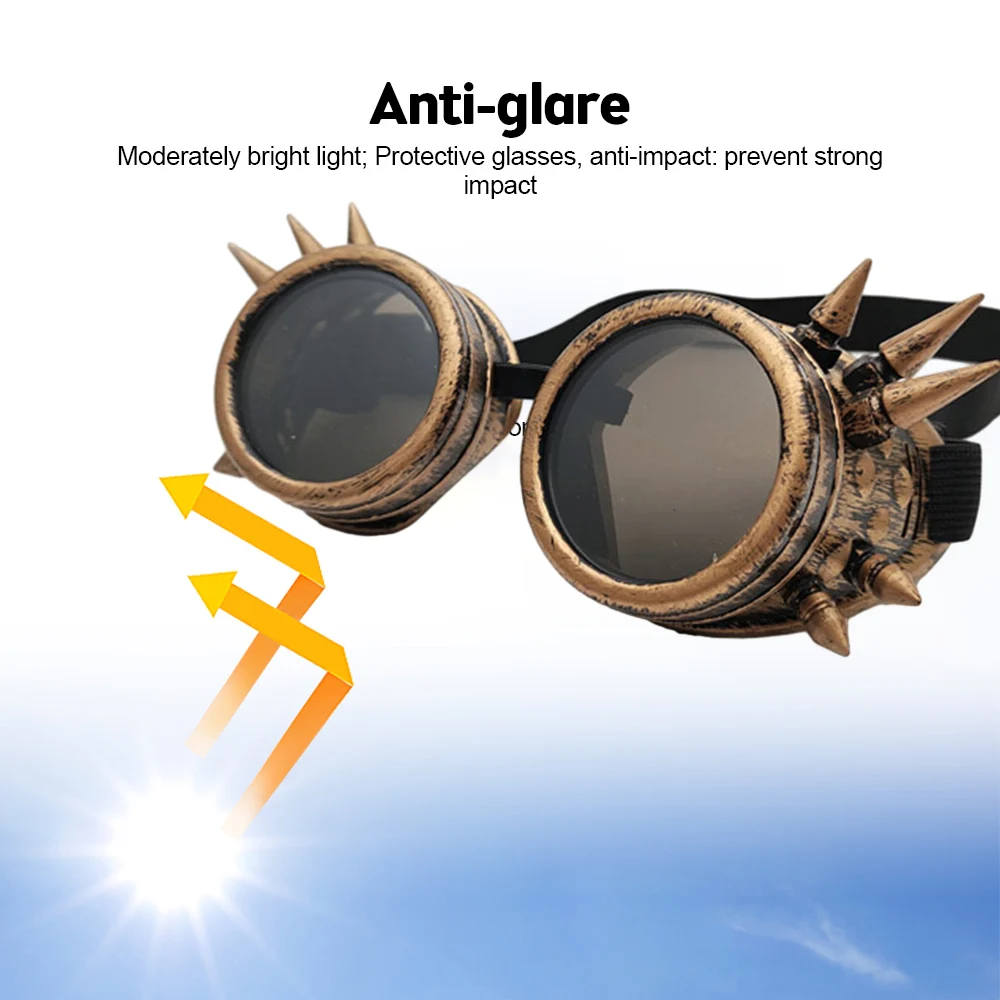 Welding Goggles Vintage Style Steampunk Sunglasses Welder Specific Glasses Soldering Protective Equipment Welding Glasses