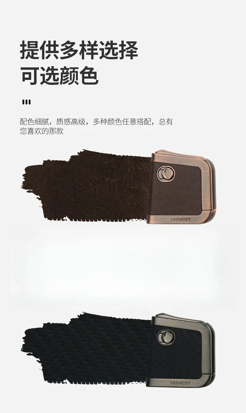 2025 New Metal Retro Windproof Lighter Leather Men's Ignition Gadgets Cigarette Accessories Cigarette Lighter Gift Wholesale