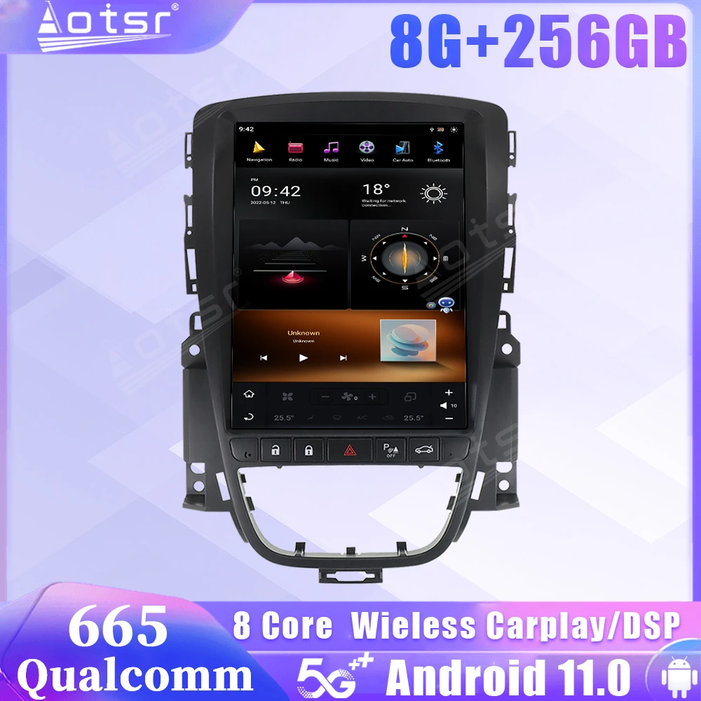 

Qualcomm Snapdragon 665 Android 11 Car Radio For Opel Vauxhall Holden Astra J 2010 2011 2012 2013 GPS Carplay Stereo Head Unit