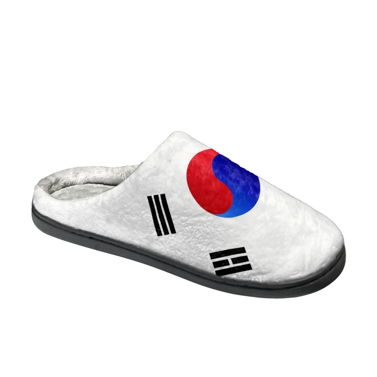 South Korea Print Casual Cotton Slippers Comfortable Home Flats Floor Shoes Drop Ship Autumn Winter Warm Couple Home Footwear