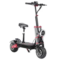 BOYUEDA S5-11 Scooter électrique, moteur 2*3000W, batterie 60V 38AH, pneu 11 pouces, vitesse maximale 85 km/h, portée 120 km, double frein à disque hydraulique, amortisseur hydraulique, écran LCD 6