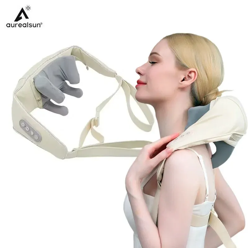 Neck Massager Electric Health Care Body Shoulder Kneading 3D Massage Pillow Cervical Back Muscle Relaxing Massage Shawl