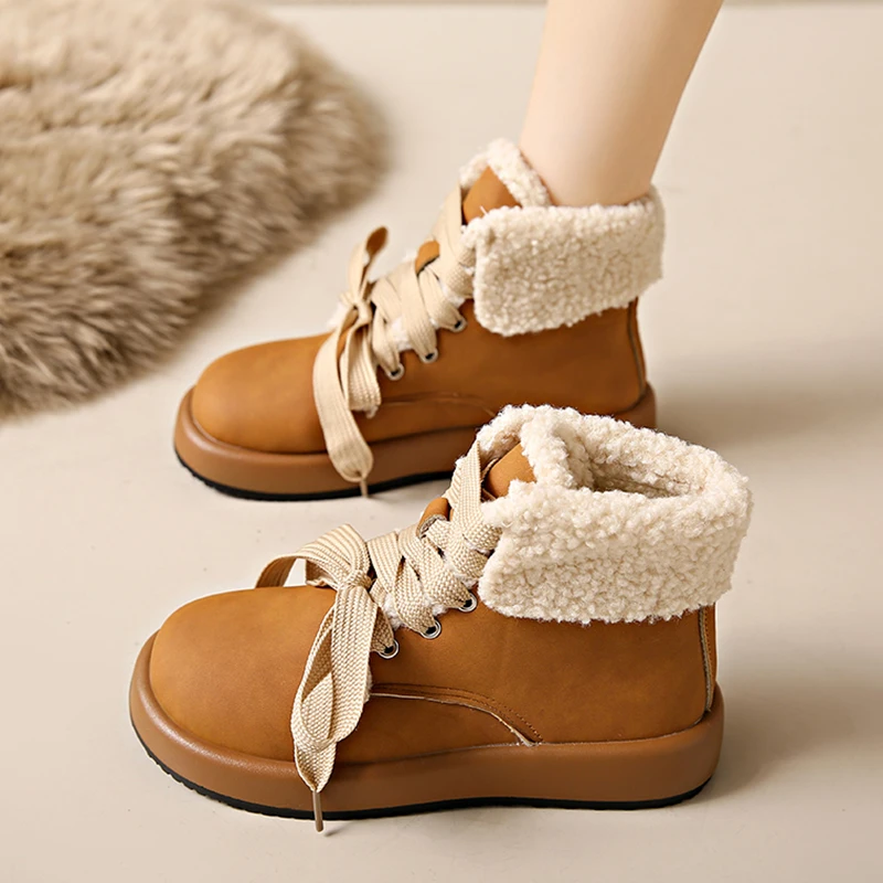 NEW Women's Rubber Boots Shoes Australia Round Toe Winter Footwear Boots Women Rain Elegant Mid Calf Snow 2024