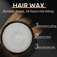 Pâte à cheveux finition mate pour hommes, à base d'eau, Texture mate, coiffeur, pommade en argile, idéale pour tous les cheveux masculins 2