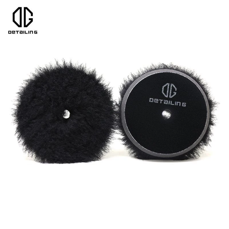 DETAILING 3"/5" /6" 3pcs Mix Color Wool Buffing Polishing Kit 100% Nature Lamb Skin Woollen Cutting Pads