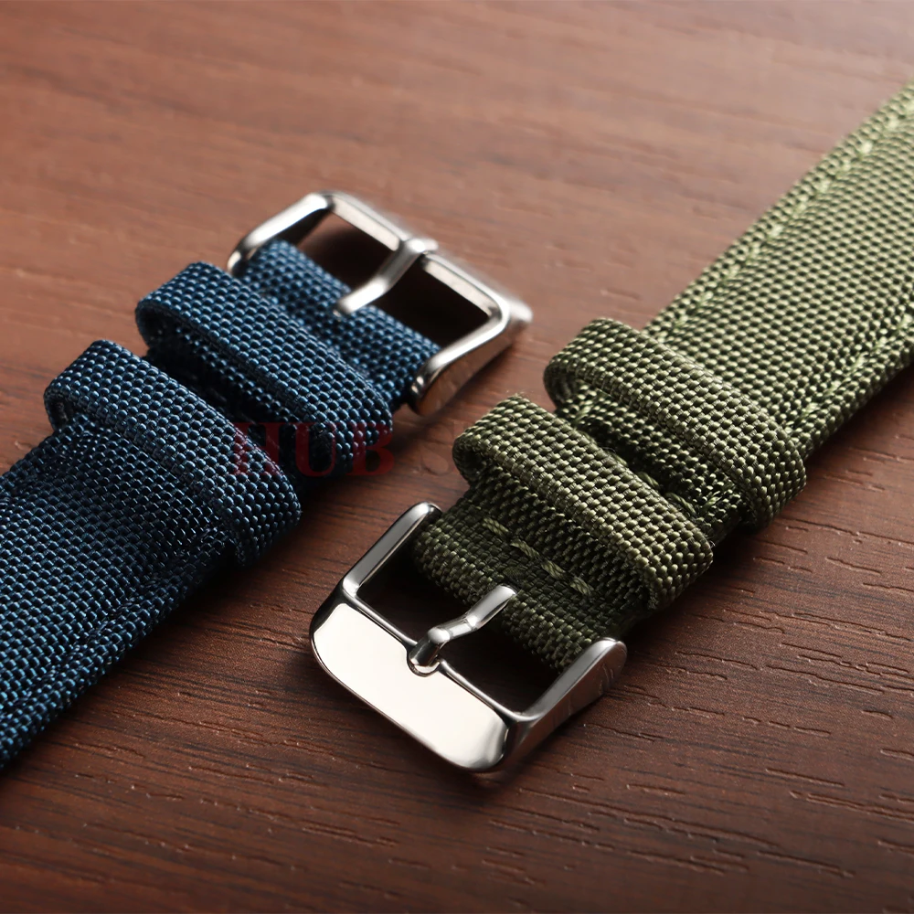 Premium Sailcloth Fabric Watch Strap - Waterproof Quick Release Wristband