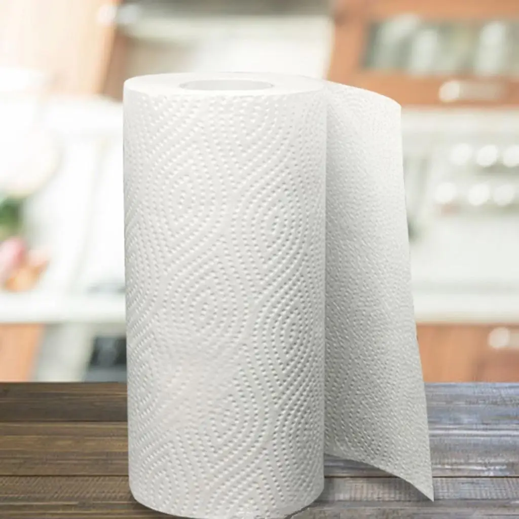 2 Ply Natural Wood Pulp Toilet Paper Napkin Tissues, Soft Clean White Paper Towels for Home Kitchen