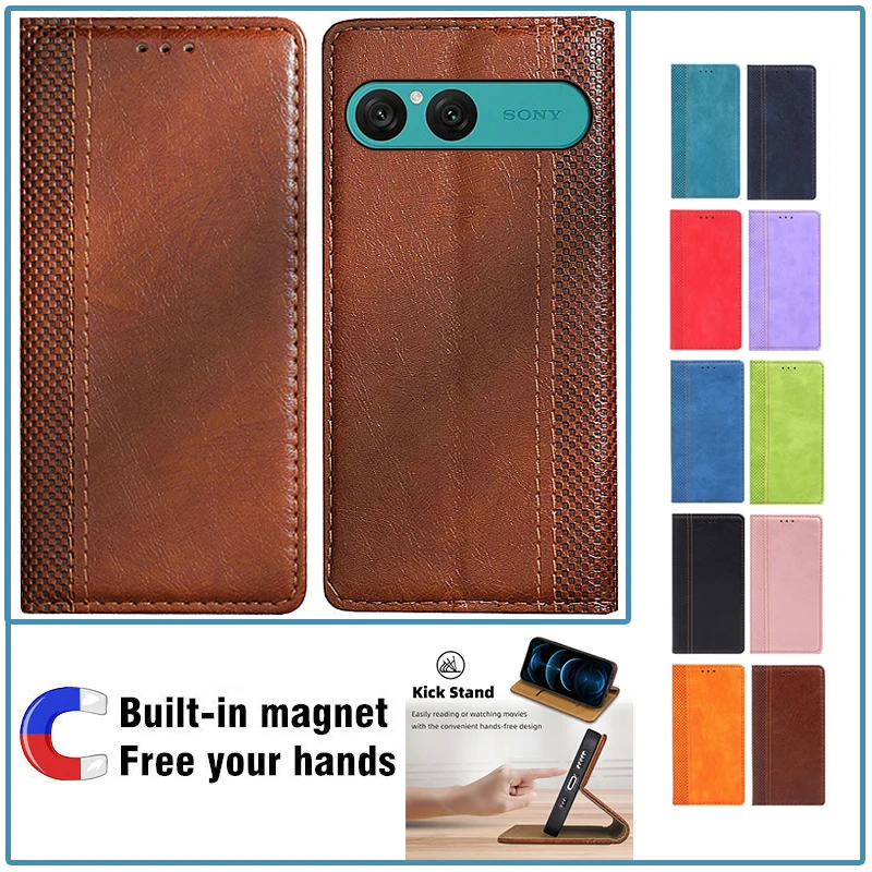 YKTO Flip Portafoglio Custodia Per SONY Xperia 10 II Premium Colore