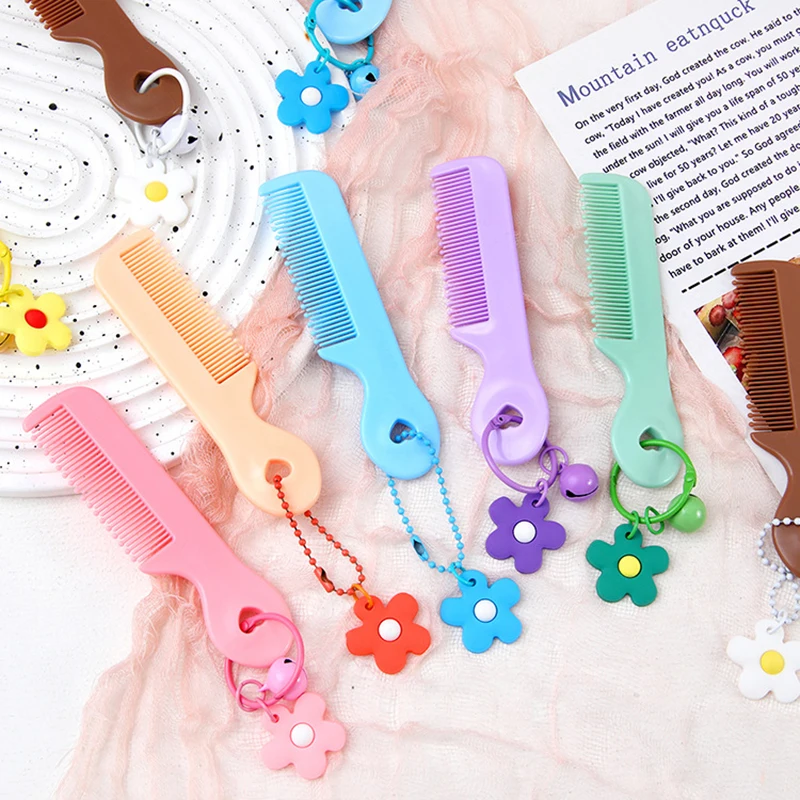 Baby Cute Kawaii Comb for Girls Boys Small Korean Style Cartoon Animal Floral Protable Hair Brushes Kids Hair Accessories Tool
