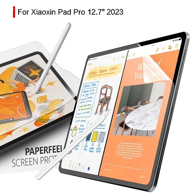 Comme protecteur de film de papier pour Lenovo Xiaoxin Pad Pro 12.7 pouces TB-731FC film de papier à dessin anti-saut pour Xiaoxin Tab P12 2023