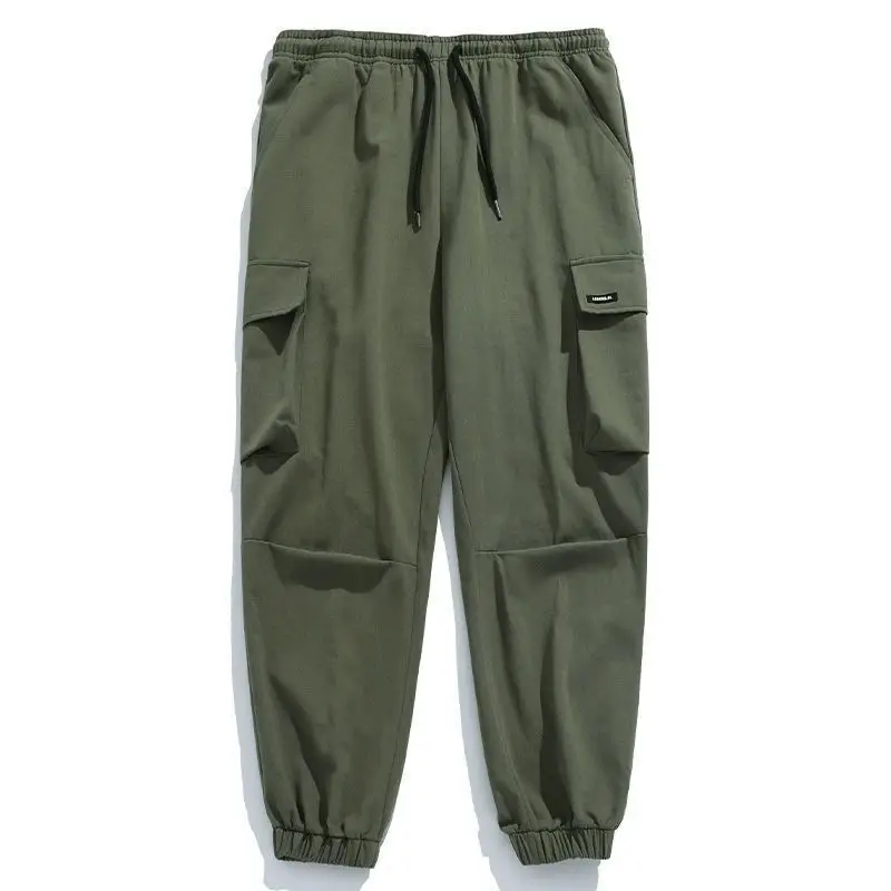 Autumn Winter Fashion Harajuku All Match Cargo Pants Men Loose Casual Hip-hop Trousers Pockets Oversized Streetwear Male Clothes