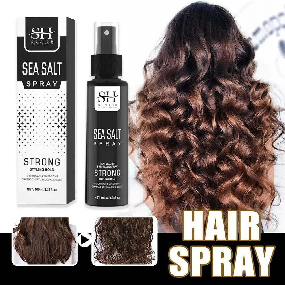 100ml Natural Sea Salt Hair Styling Spray Adds Instant Volume Degreasing Matte Texture Thickening Hair Styling For Men Women