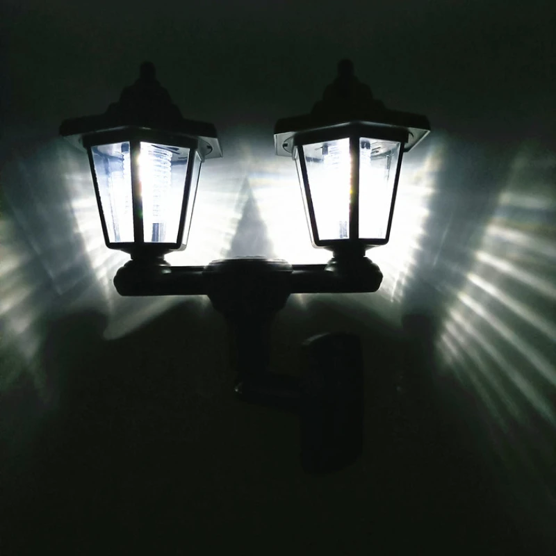 

Настенный светодиодный шестиугольный фонарь на солнечной батарее, уличное освещение, водонепроницаемый солнесветильник ильник для сада, кантри, двора, Декор