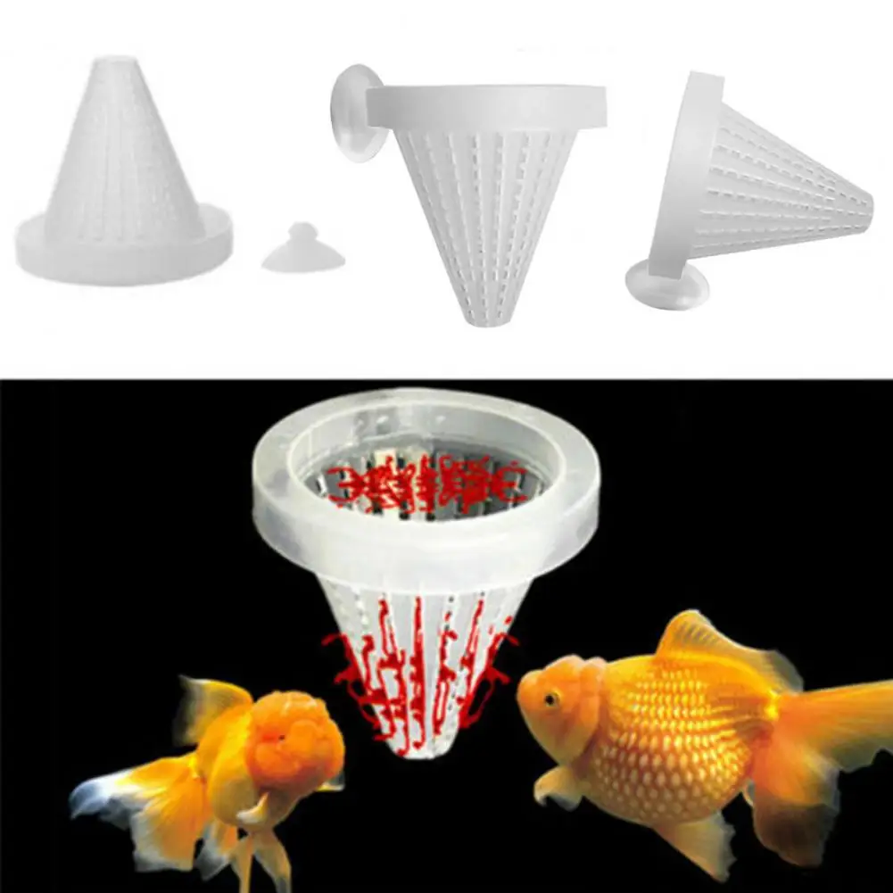 5 Pz/Set Acquario Fish Tank Feeder Cibo Sangue Verme Cono Imbuto Strumento Di Alimentazione Plastica Per Ciotola Di Pesce Live Salamoia Gamberetti Man