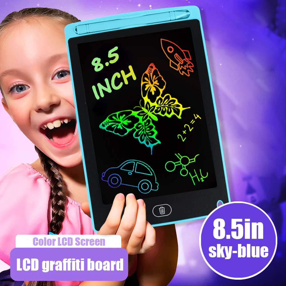 Colorful LCD Graphic Drawing Tablet for Kids - Creative Gift for Birthdays, Christmas, and Travel