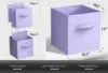Storage Cubes Foldable Fabric Baskets for Organizing Pantry, Closet, Shelf, Toy Box, Cubby Collapsible Cloth Cube Storage Bins 3