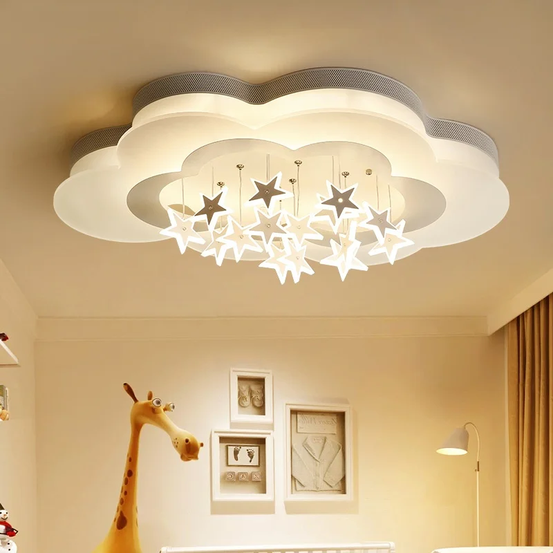 LED Pentagonal Star Ceiling Lamps Personality Creative Boy Girl Bedroom Ceiling  Decor Light Children Room Princess Room Lighting - AliExpress