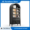 70.9 inch Tall Arched Kitchen Pantry Cabinet, Wood Kitchen Storage Cabinets with Large Drawers and Adjustable Shelves 1