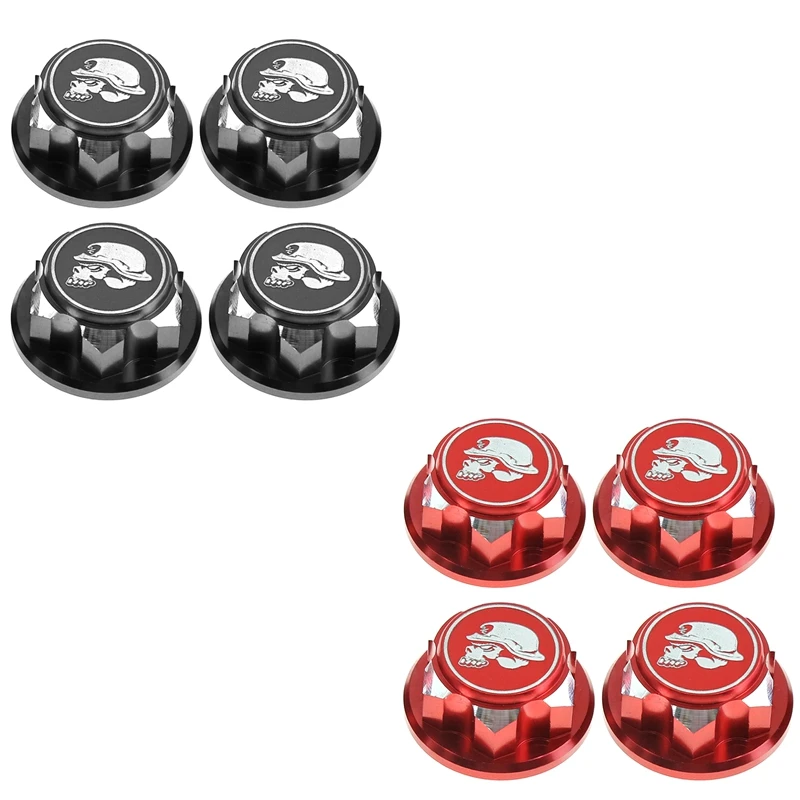 

4 шт. 17 мм M12 металлическое колесо Шестигранная гайка крышка для 1/7 King Motor KM RC раллийный автомобиль Arrma Mojave обновленные запасные части