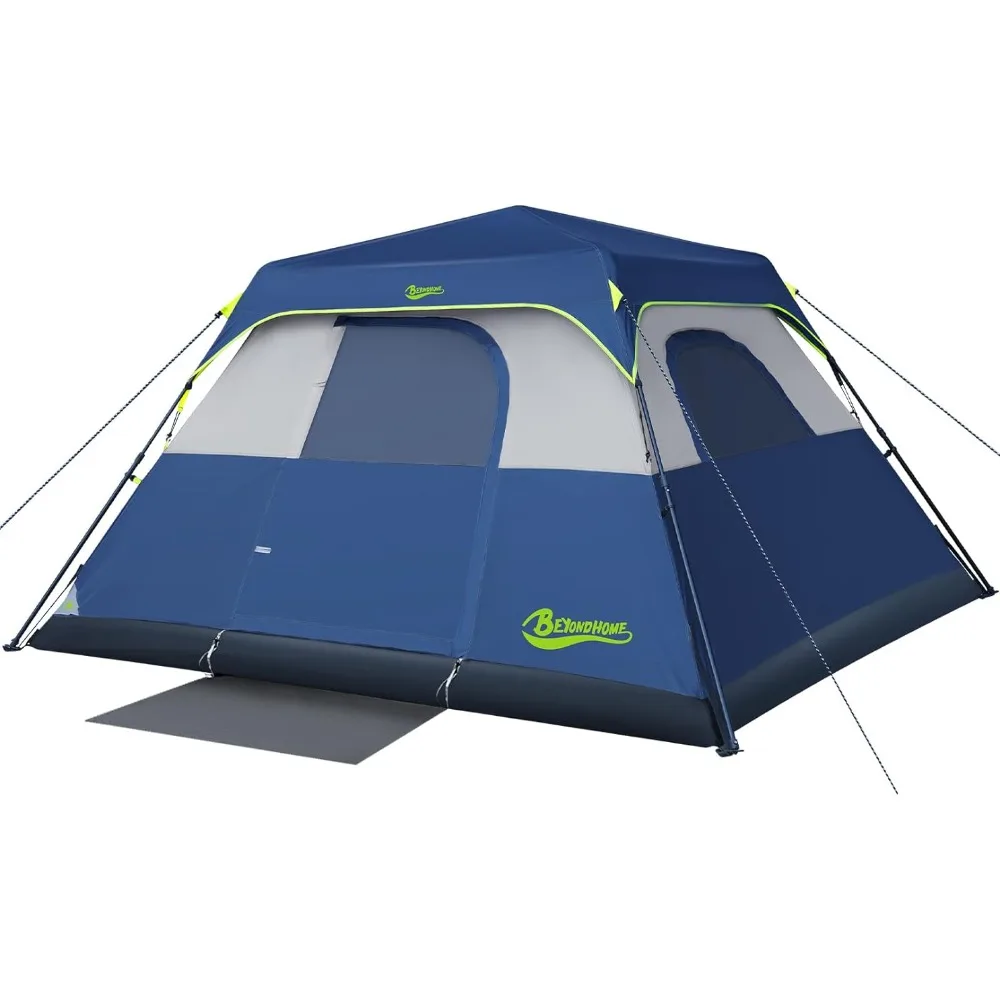 Instant Tent, 4 Person/6 Person Cabin Tent Setup in 60 Seconds 1