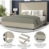 Wingback Platform Bed, Durable Engineered Wood Frame, No Box Spring Needed, Lightweight Design, king Bed 5