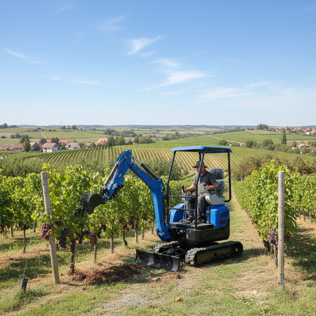 Anpassbarer Mini-Bagger 0,5T 2,1T mit Yanmar-Motor, Null-Schwanzschwenkung, CE EPA EURO5 für Weinberg und Gewächshaus, zum Fabrikpreis