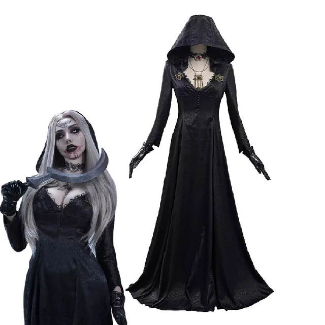 Vestido Rojo de vampiro para Halloween, ropa de actuación sangrienta  terrorífica, Cosplay de novia, ropa femenina para adultos - AliExpress