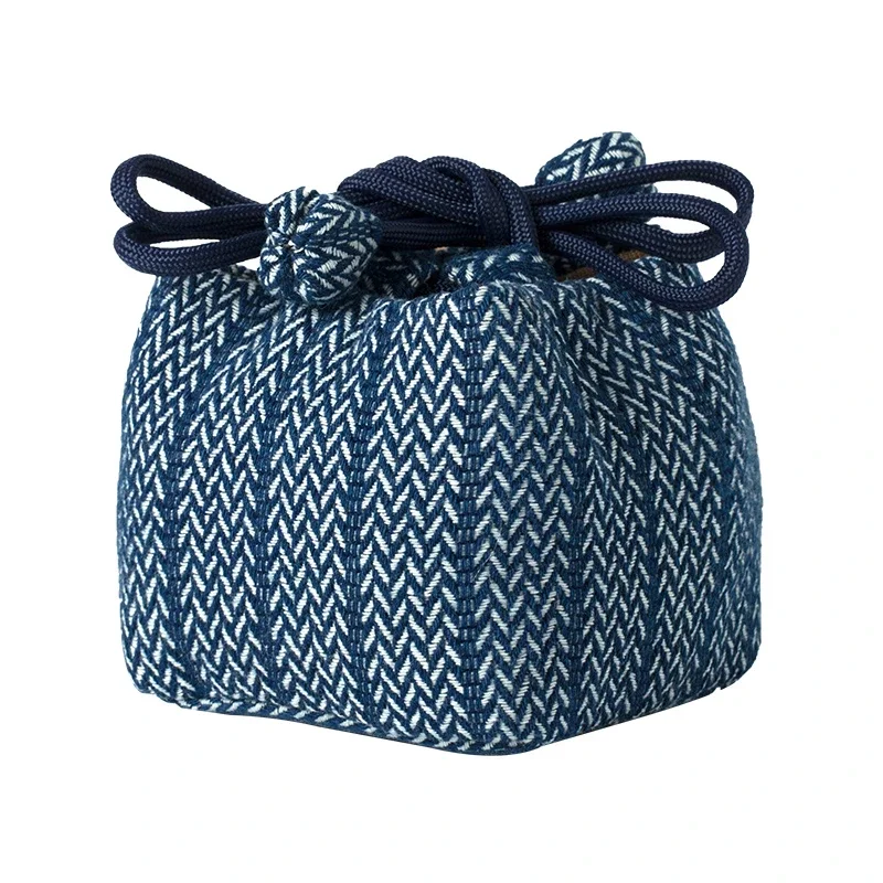Tea set purple clay pot teacup storage bag Portable packing bag for teacup and teapot Chinese retro jacquard Master Cup