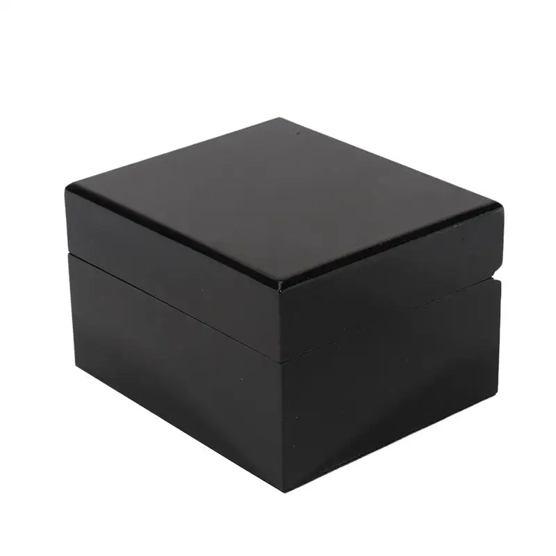 Luxuriöse Holz-Uhrenbox mit Präsentationskissen, Schmuck- und Armband-Etui für Herren und Damen, Sammler-Aufbewahrung mit Glasdeckel, Geschenkbox – Detail 10