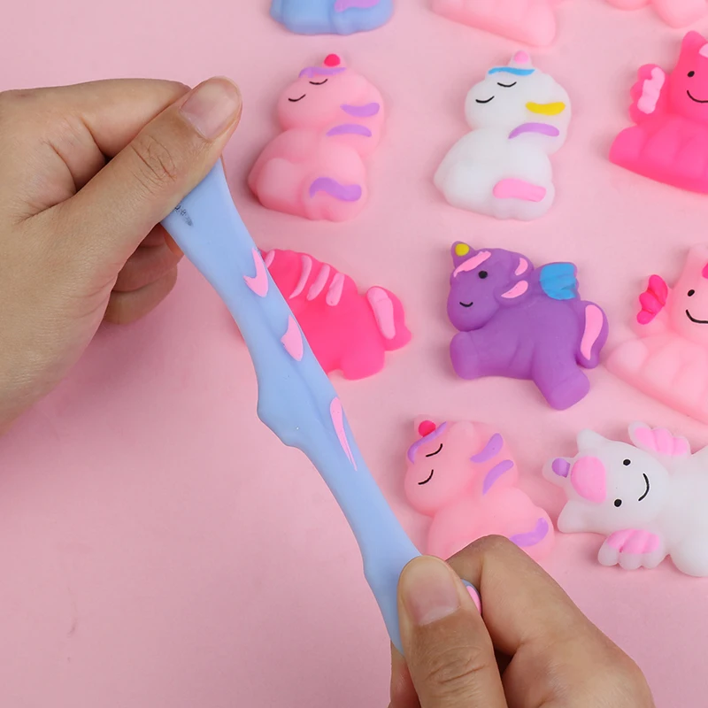 10/20Pcs Soft Unicorn Squishy Toys For Kids Birthday Party Favors Pinata Filler Cute Stress Relief Fidget Toy Christmas Gifts