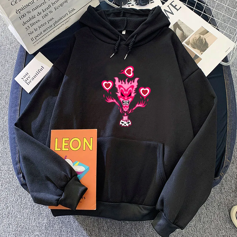 

Insanee Clown Posse Hoodies Casual Women Korean Style Sweatshirts Manga Cartoon Print Pullovers Streetwear Harajuku Long Sleeve