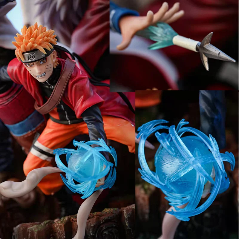 Estátua Naruto Uzumaki Hokage Lancer Rongzon Figure - Laventy