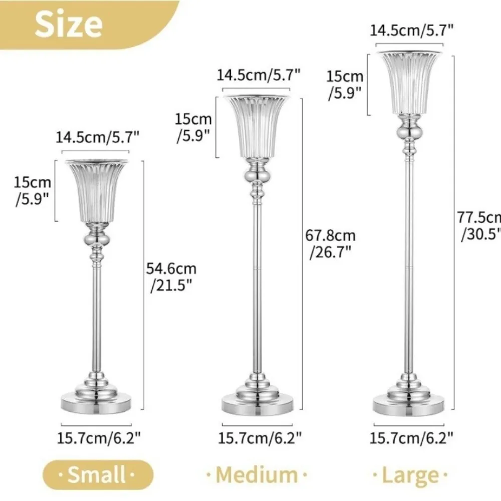 Metal design of Golden Flower Vase