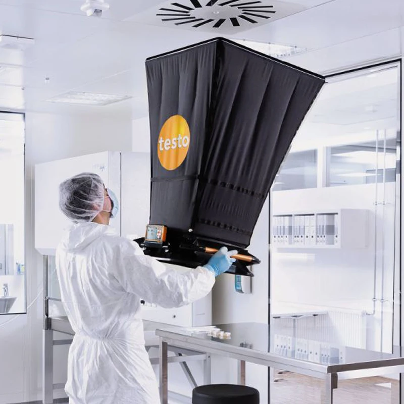 Testo 420 용량유량 후드(확장형 삼각대 포함, 최대 3.3M), 바퀴 포함 0563 4200