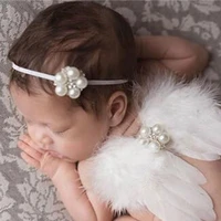 Baby Angel Wing with Headband Newborn Photography Props Set Fotografia Costume Outfits Photo Shooting Accessories 5