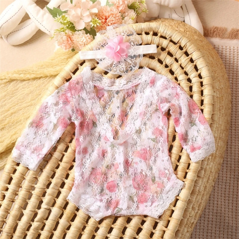 

Baby Photography Props Lace Outfit Newborn Photo Outfits Infant Girl Photo Dropship